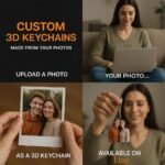 Kişiye özel 3D portre anahtarlık: kişiselleştirilmiş reçine figür (8CM) - Görsel 5