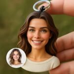 Kişiye özel 3D mini Ben anahtarlık: kişiselleştirilmiş fotoğraf figürü (8CM)
