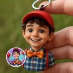 Özel 3D portre anahtarlık | kişiselleştirilmiş fotoğraf minyatür |