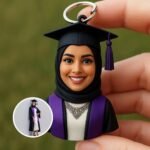 Kişiye özel mezuniyet figürü anahtarlık: kişiselleştirilmiş 3D Mezun hediyesi - Görsel 2