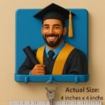 Kişiselleştirilmiş mezuniyet anahtarlığı 2025: özel 3D figür, el yapımı polimer kil - Görsel 4