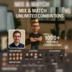 Özel 3D fotoğraf figürü: el boyaması kişiselleştirilmiş karakter, masa arkadaşı - Görsel 10