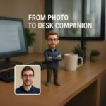 Özel 3D fotoğraf figürü: el boyaması kişiselleştirilmiş karakter, masa arkadaşı