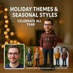 Özel 3D fotoğraf figürü: kişiselleştirilmiş masa arkadaşı, el boyaması - Görsel 3