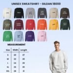 Kişiselleştirilmiş sweatshirt özel İsim bisiklet yaka unisex nakışlı metin Logo Zeytin haki kazak hediyelik - Görsel 5