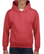 Kişiselleştirilebilir çocuk kapüşonlusu Gildan 18500B özel gençlik sweatshirt siyah beyaz kırmızı lacivert - Görsel 2