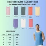 Comfort Colors özel Atlet kişiselleştirilebilir garment dyed ağır yaz tişörtü - Görsel 2