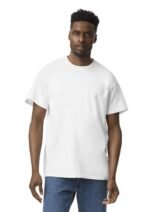 Gildan unisex kalın pamuklu tişört özel baskılı veya nakışlı klasik tişört