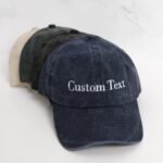 Kişiye Özel İşlemeli Baba Şapkası – Valucap Pigment Boyalı Şapka SP500, Ayarlanabilir Vintage Beyzbol Şapkası, Ona Özel Hediye